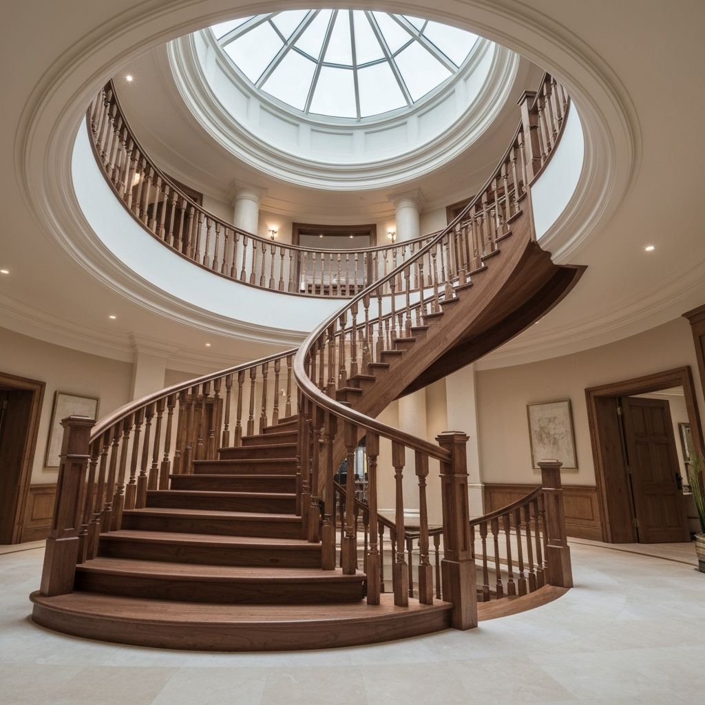 Деревянная лестница винт